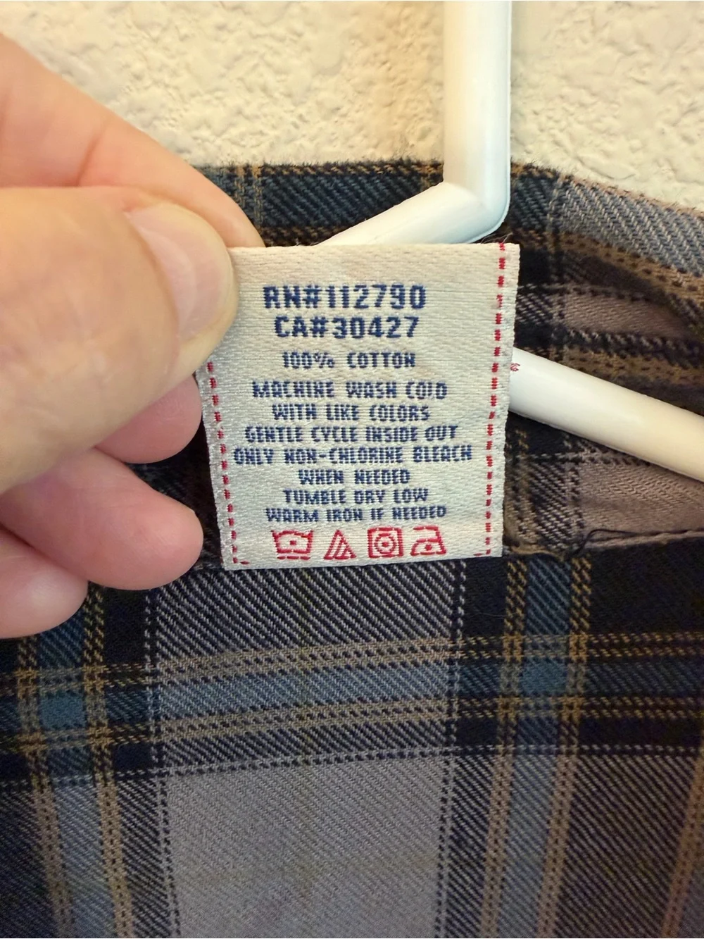 True Religion Gray and Blue Plaid Western Shirt Sz XL
